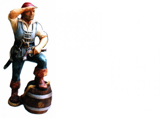 Conception de la statue de la figure du pirate sculpture figures sculptures décoration décoration 5601 nouvelle