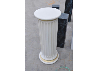 Colonne Méduse Colonnes Sculpture en marbre Figurine Décoration Romaine Support nouveau PG1102