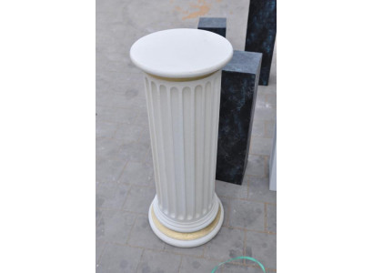 Colonne Méduse Colonnes Sculpture en marbre Figurine Décoration Romaine Support nouveau PG1102
