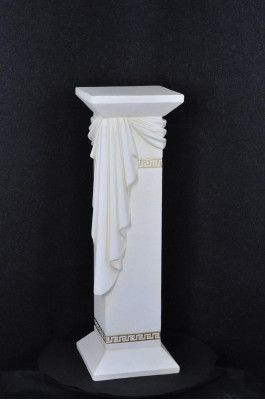 Colonne de Méduse Colonne romaine Sculpture en marbre Figure Décoration décorative Support 1041