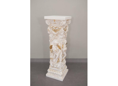 Conception de colonne avec Amorette 100 cm figures colonne base fleurs se tiennent statue nouveau