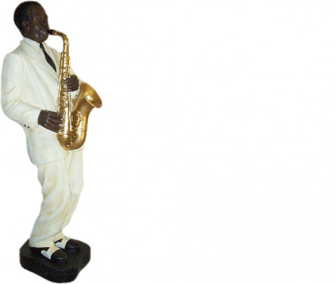 Conception Statuette de saxophone Statue Sculpture Figurines Sculptures Décoration 4022 nouveau