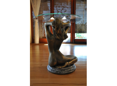 Design Table basse Medusa Table en verre Tables d'appoint Canapé Classique 51cm