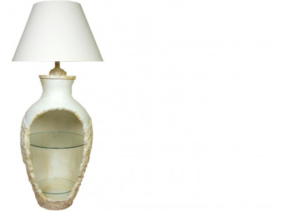 Lampe de sol design Vase XXL 138cm Lampe sur pied Lampes Étagère Vitrine éclairée