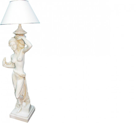 Style antique figure grandeur nature avec lampe de sol éclairante lampe de sol lampe lampes