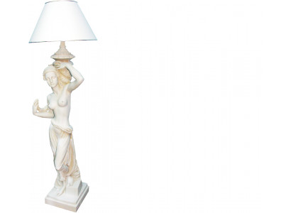 Style antique figure grandeur nature avec lampe de sol éclairante lampe de sol lampe lampes