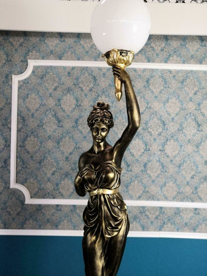 Lampe de sol lampe lumineuse de grande statue XXL Designer 227 cm
