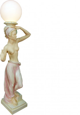 Lampe de sol de style ancien avec figurine de danse du ventre support de danseuse lampe luminaire sculpture nouvelles lampes