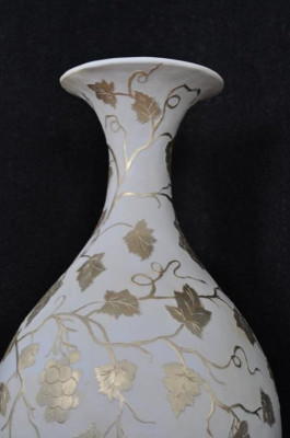 Décoration de pot de fleurs de design XXL Vase Vases Artisanat décoratif Coupe calice 0856