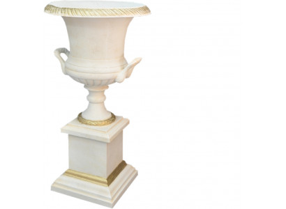XXL Décoration de salon classique Style ancien Vase Vases décoratifs Statue Sculpture