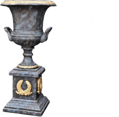 XXL Vase Décoration de Table Vases Décoratifs Style Antique Sculpture Figurine Calice Rome 0877