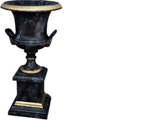 XXL Vase Décoration de table Vases décoratifs Style antique Sculpture Figure Calice Rome 0879