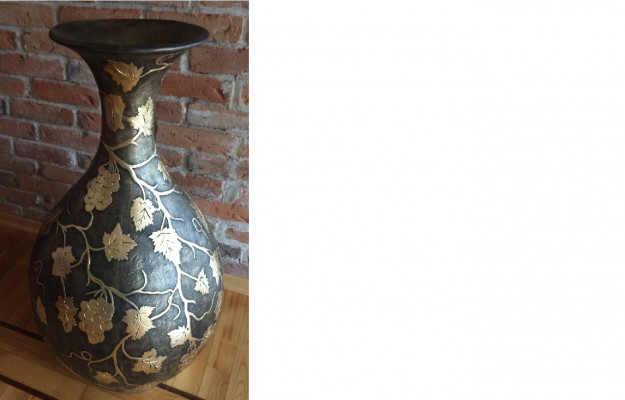 XXL Vase Table Decoration Vases Décoratifs Style Antique Figurine Sculpture Calice Rome 92cm