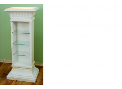Vitrine de design Étagère Colonne en verre Présentoirs Étagères Lampe Armoire Salon 6893