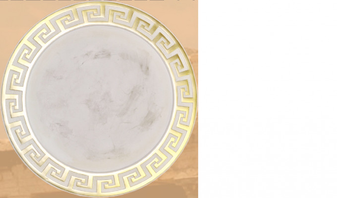 Miroir rond Medusa Salle de bain Design grec Miroir mural rond 6608 100cm nouveau