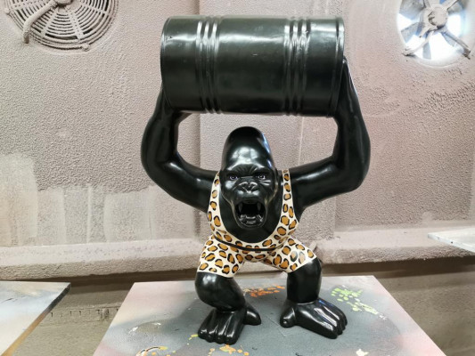 Designer Figure Statue Modern Figures Statues Decoration Decoration Gorilla Garden new  Conception Statue Figure Moderne Figurines Statues Décoration Décoration Jardin Gorille nouveau