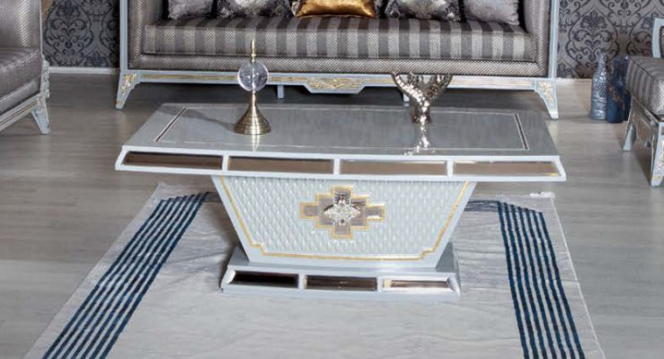 Ensemble de canapé classique de style royal - Ensemble de canapé de meubles - Table basse 4 pièces