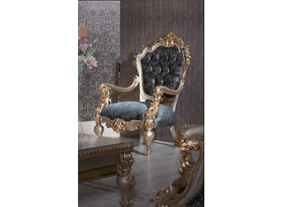Fauteuil luxueux siège rembourré en textile 1 place, siège rembourré 1 place pour le salon