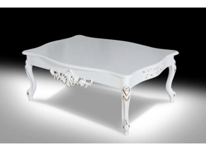 Table basse de luxe, Tables basses classiques, Table d'appoint, Table en bois 130x80.