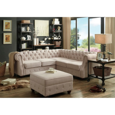 Canapé Chesterfield Canapé Rembourré Canapés Classiques Schaffhau en Textile Canapé d'angle