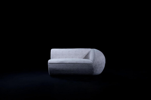 Ensemble de canapé de luxe gris quatre places fauteuil canapés de luxe meubles en textile
