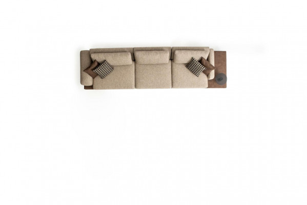 Canapé 4 places Canapé luxueux rembourré nouveau design Textile Salon Moderne