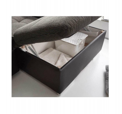 Canapé d'angle en U Canapé Paysage de vie Suite avec fonction lit Design Rembourrage