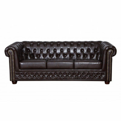 Ensemble canapé Chesterfield 3+1+1 Ensemble de canapés de canapés Chesterfield Yorki nouveau