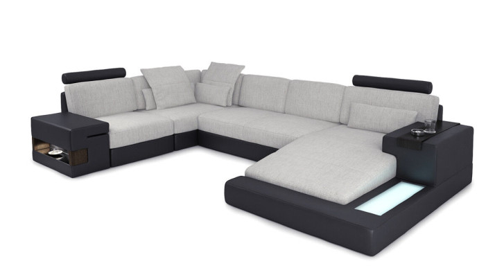 Canapé d'angle moderne Design canapé Tissu en forme de U Canapé Ledesofa neuf
