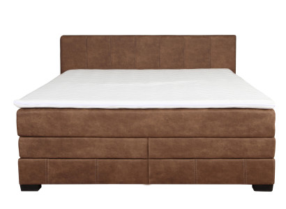 Lits boxspring vintage Lit rembourré Lit en bois Lit double Hôtel Lit de mariage