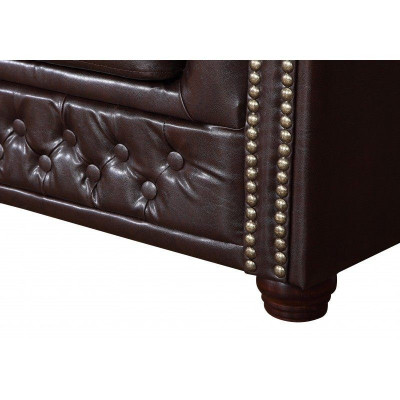 Ensemble de canapé en cuir Chesterfield Ensemble de canapé canapé Rembourrage Sièges Canapés ensembles neufs