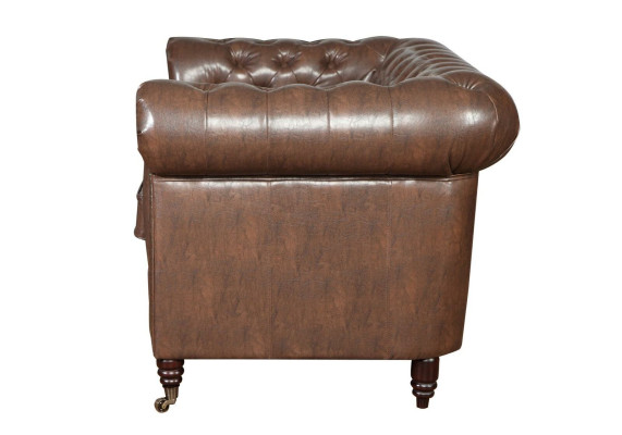 Ensemble de canapés Chesterfield Canapé Canapé Rembourrage 3 2 places Canapés en cuir Tissu neuf