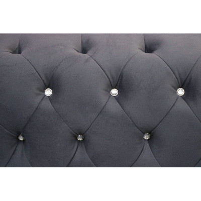 Set de canapés Chesterfield Canapé Rembourrage en cristal Pierres en cuir Sets 3+2 Canapé