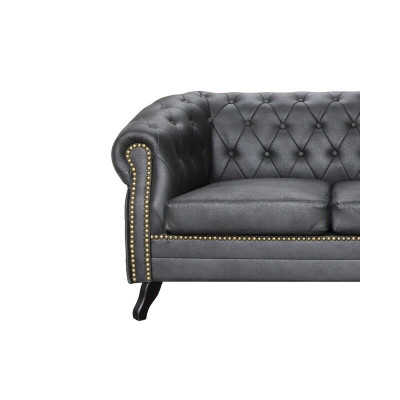 Ensemble de canapés Chesterfield canapé 3 + 1 Ensemble de revêtement de canapé Canapés Canapés en cuir