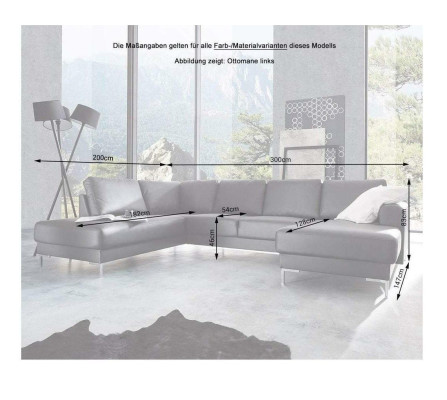 Canapé d'angle Canapé Canapé Rembourrage Paysage vivant Décoration Canapés d'angle en cuir Ensemble