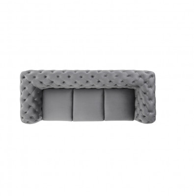 Canapé design 3 places, canapé Chesterfield rembourré, canapés trois places.