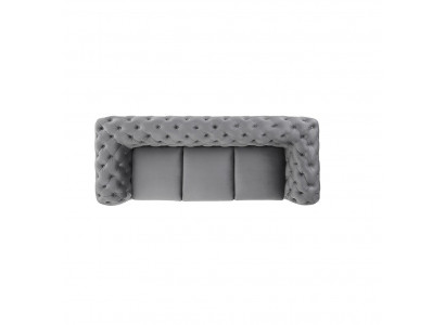 Canapé design 3 places, canapé Chesterfield rembourré, canapés trois places.
