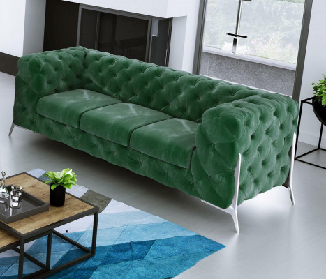 Chesterfield Trois Places Confortable Designer Salon Canapé 3 Places