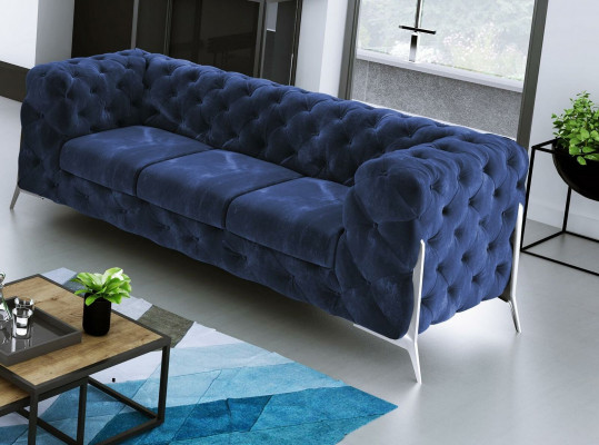Chesterfield Trois Places Confortable Designer Salon Canapé 3 Places