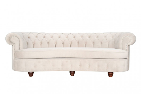 Chesterfield 3-Seater Designer Upholstered Sofa Sofa Canapés Canapés Tissu Nouveau