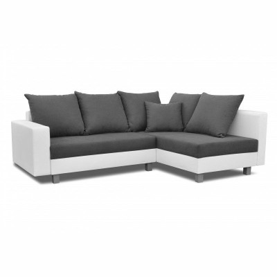 Canapé d'angle design Canapé d'angle en L Fonction lit Canapé Siège Canapés d'angle Revêtement textile neuf