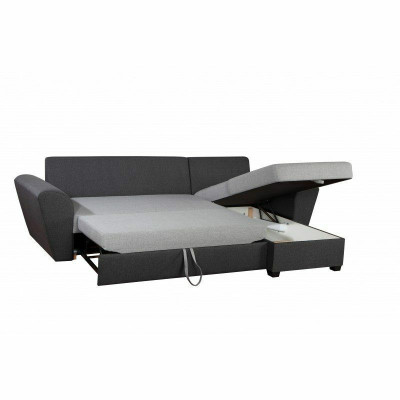 Canapé d'angle design avec fonction lit Alina, nouveau canapé d'angle avec siège rembourré