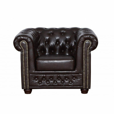 Canapé Chesterfield ensemble Canapé 3+1 Ensemble de tapisserie de canapé Canapés Canapés Meubles en cuir