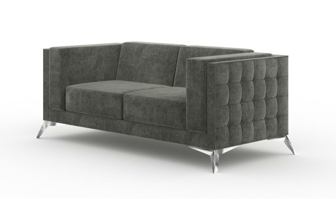 Canapé Chesterfield Sofa Upholstery Canapé 2 places Sièges Suite Canapés Gris nouveaux
