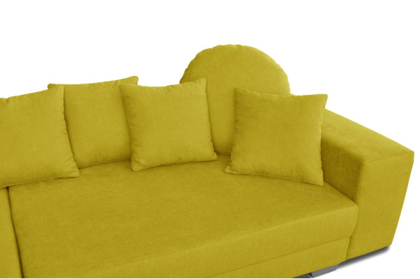 Canapé d'angle jaune Canapé d'angle Ensemble de canapés Rembourrage Canapé Canapés Canapés Paysage vivant