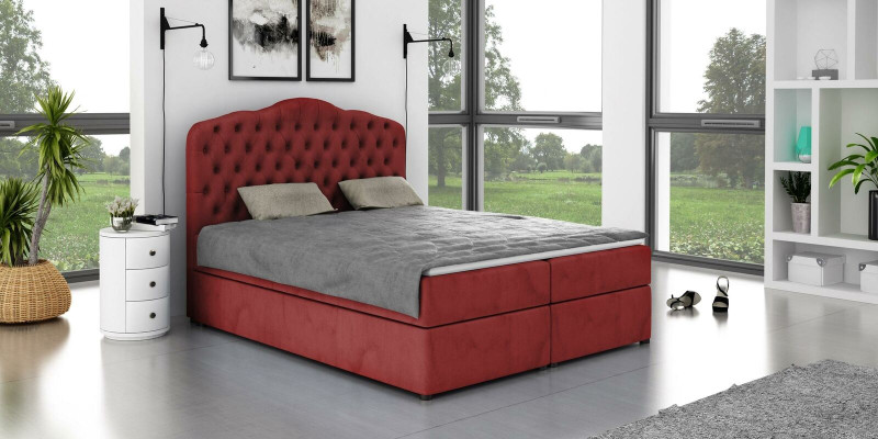 Lit design Chesterfield Lits d'hôtel Doubles Chambre de sommeil de luxe