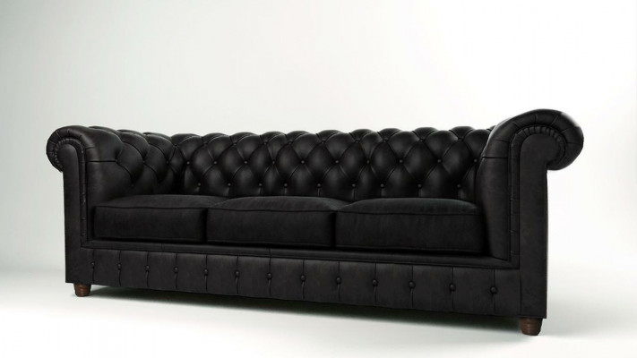 Canapé design 3 places Chesterfield Canapé Tissu Canapés Trois places Canapé
