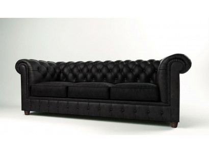Canapé design 3 places Chesterfield Canapé Tissu Canapés Trois places Canapé