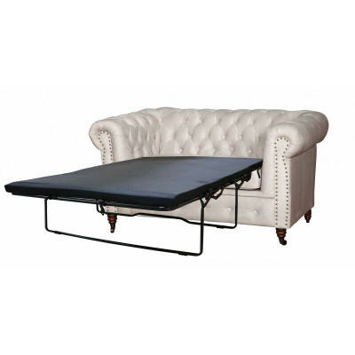 Chesterfield Oxford 2 places avec fonction lit Canapé Tissu Canapés Canapés neufs