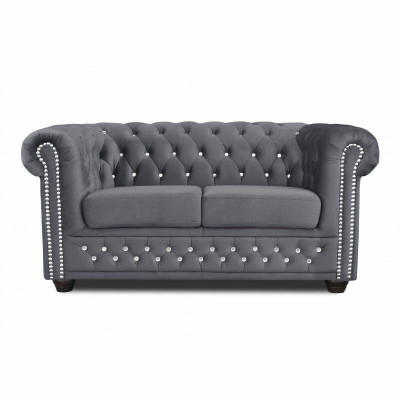 Chesterfield York Blink avec fonction lit Textile Canapé Rembourrage Canapés Canapés neufs.